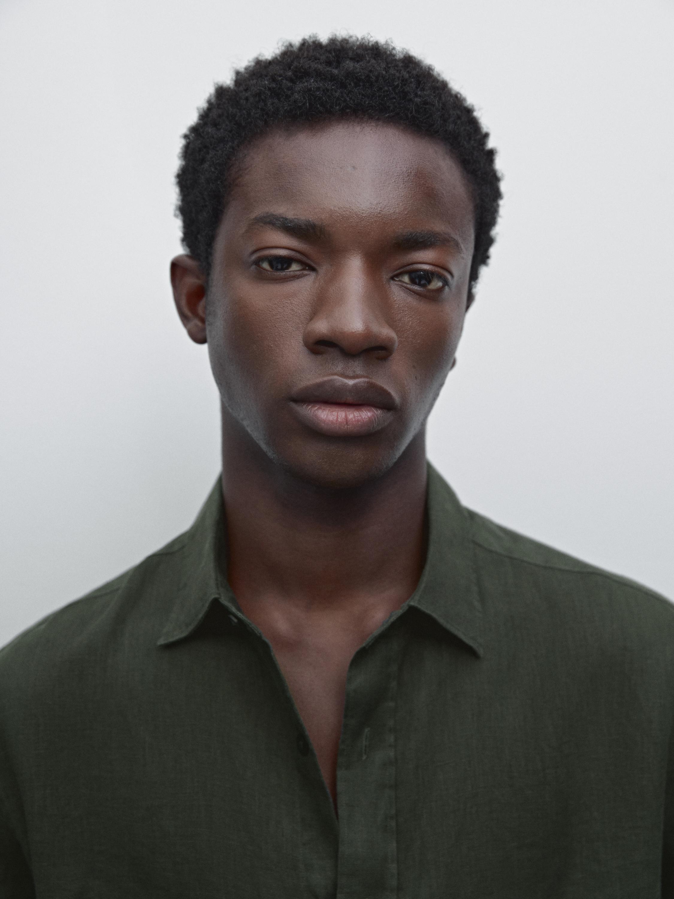 100% linen slim fit shirt